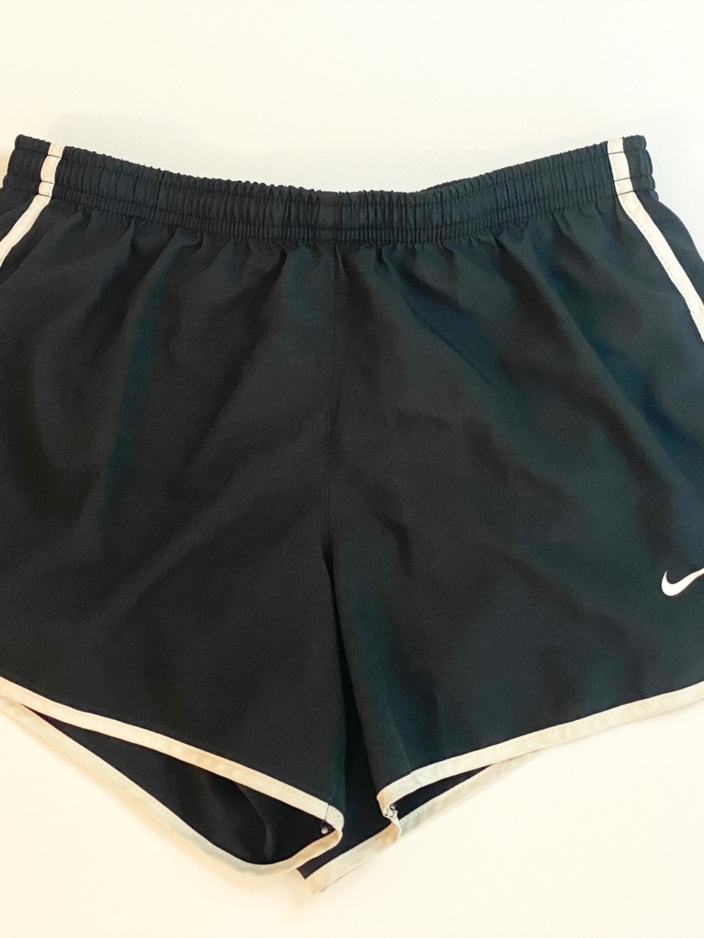 Nike Dri-FIT Black Running Shorts Girls Large Athletic Lined Activewear